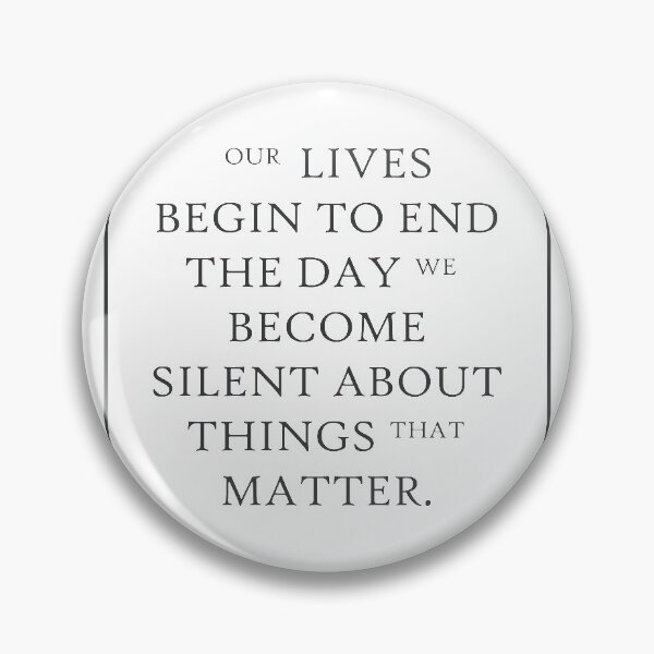 Item preview, Martin Luther King Our Lives Begin 385 Watercolor designed and sold by vividpixelusa.