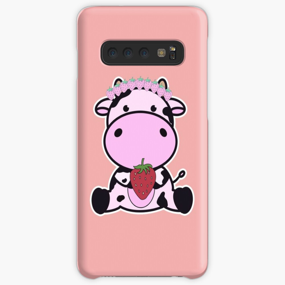 Strawberry Cow Case Skin For Samsung Galaxy By Ilikebeyonce Redbubble - roblox strawberry cow outfit free