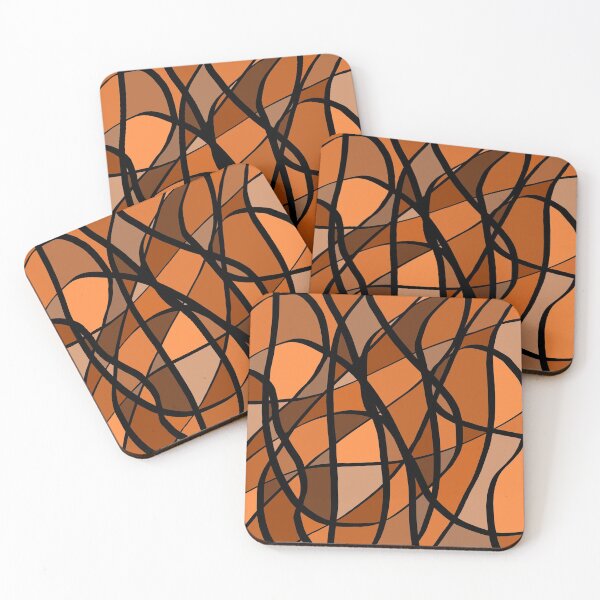 Item preview, Orange Mosaic Abstract Pattern designed and sold by designsbyad.