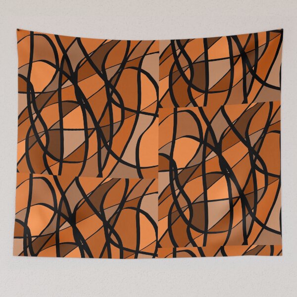 Item preview, Orange Mosaic Abstract Pattern designed and sold by designsbyad.