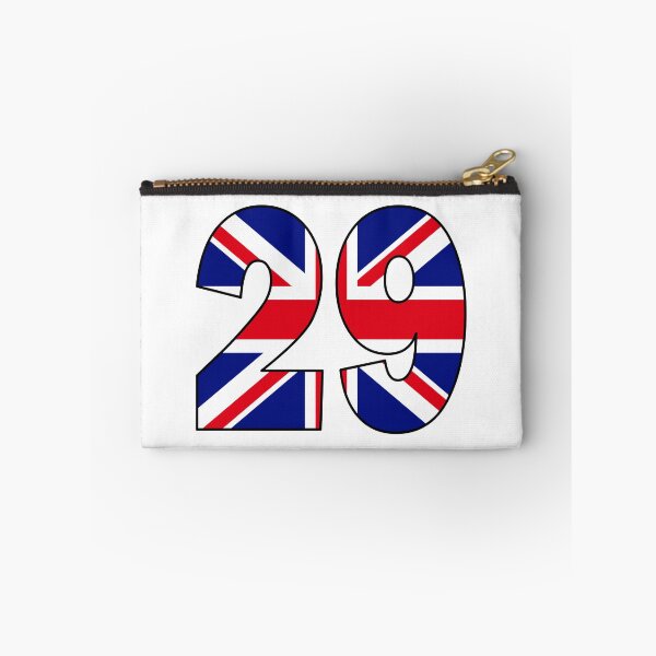 Item preview, Number 29 with UK flag on the background designed and sold by AllShirts21.