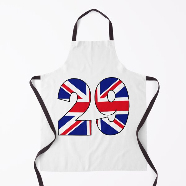 Item preview, Number 29 with UK flag on the background designed and sold by AllShirts21.
