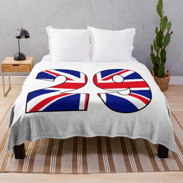 Item preview, Number 29 with UK flag on the background designed and sold by AllShirts21.