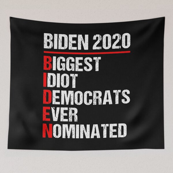 Item preview, Biden 2020 Biggest Idiot Democrats Ever Nominated Vintage Design Funny Anti Joe Biden 2020 Retro designed and sold by naworas.