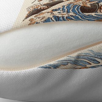 Alternate view of Great Sushi Dragon Throw Pillow