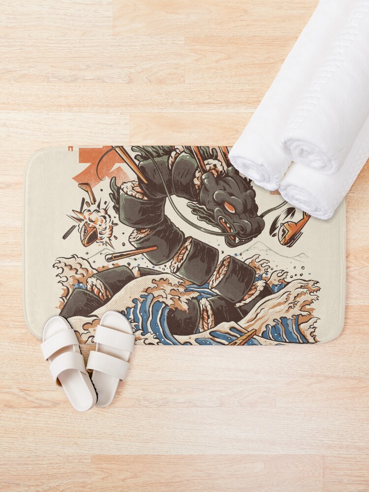 Alternate view of Great Sushi Dragon Bath Mat