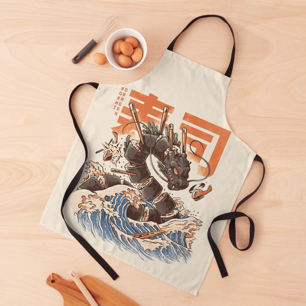 Great Sushi Dragon Apron