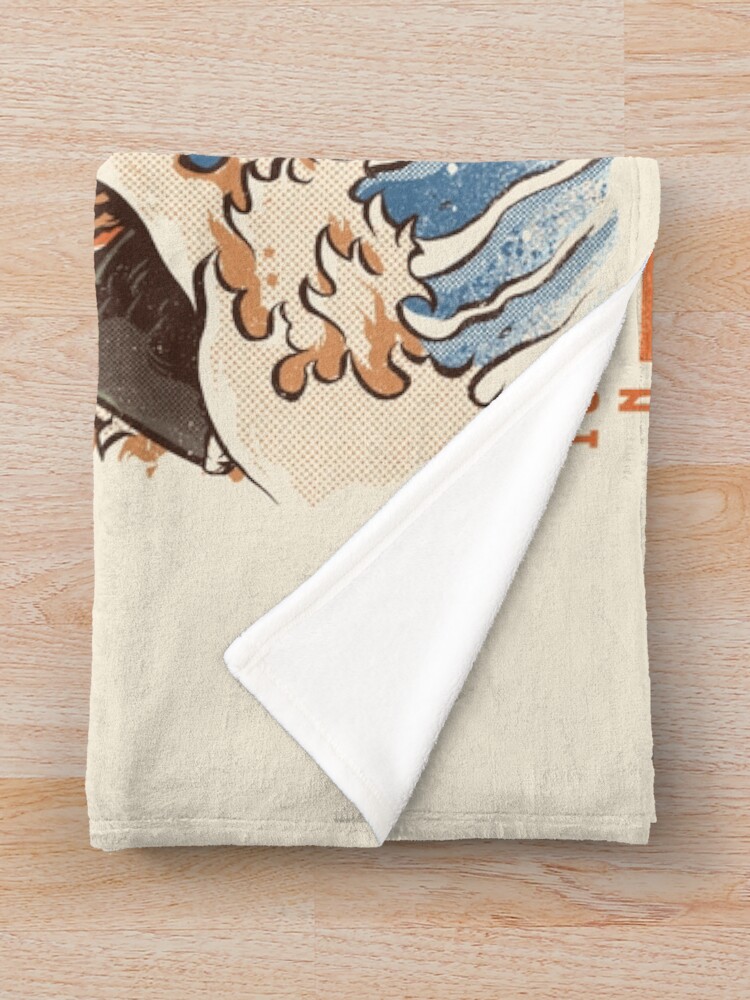 Thumbnail 3 of 6, Throw Blanket, Great Sushi Dragon designed and sold by Ilustrata Design.