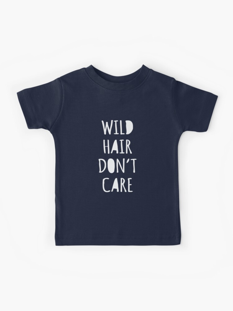 Wild Hair Don't Care Toddler Jersey T-Shirt: Teal 18M