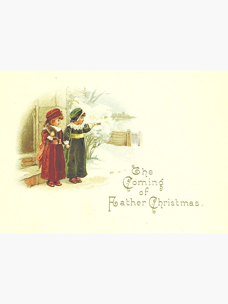 Thumbnail 2 of 2, Greeting Card, Vintage Christmas Card from The Coming of Father Christmas (1894) designed and sold by douglasewelch.