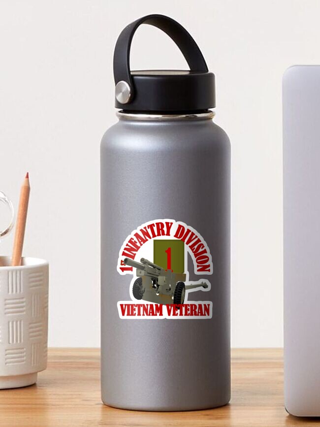 Thumbnail 1 of 3, Sticker, 1st Infantry Division - Vietnam Veteran designed and sold by MilitaryVetShop.