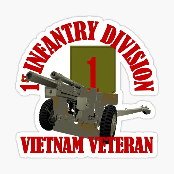 1st Infantry Division - Vietnam Veteran Sticker