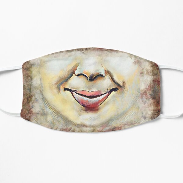 “Insouciant“ painting (Happy to be an Artist) - “Smile” Fine Art series Mask