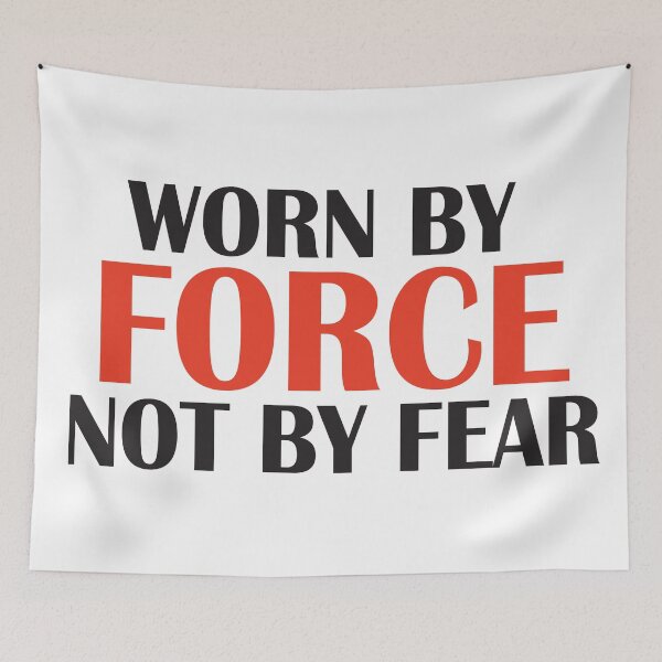 Item preview, Worn By Force Mask Not By Fear designed and sold by Marstore.