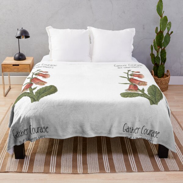 Item preview, Gather Courage like wildflowers designed and sold by MerciMe.