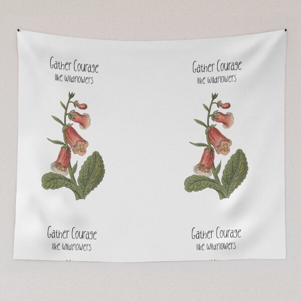 Item preview, Gather Courage like wildflowers designed and sold by MerciMe.