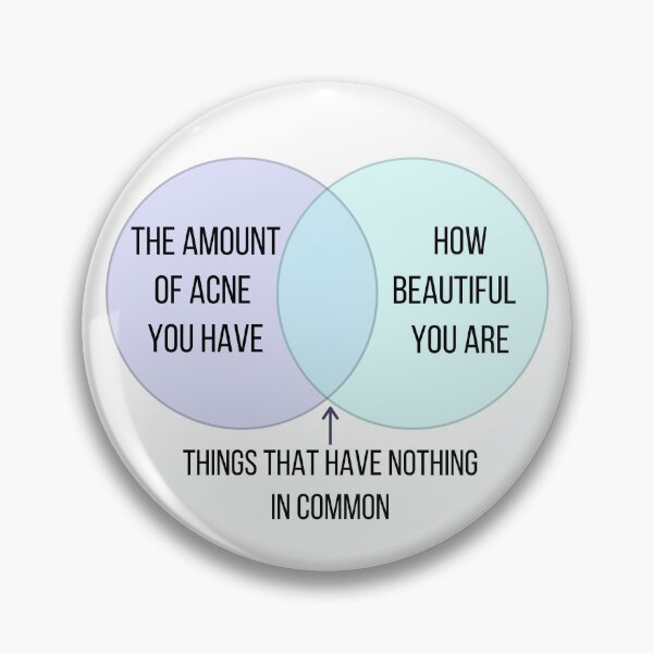 Item preview, The Amount of Acne You Have And Your Beauty designed and sold by ThoughtJumble.