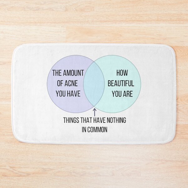 Item preview, The Amount of Acne You Have And Your Beauty designed and sold by ThoughtJumble.