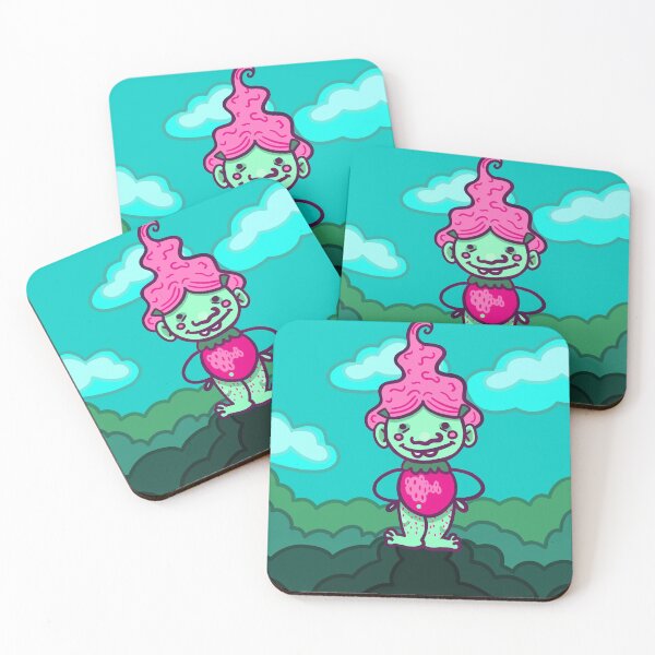 Item preview, Strawberry Troll with Background designed and sold by colorfulclaire.