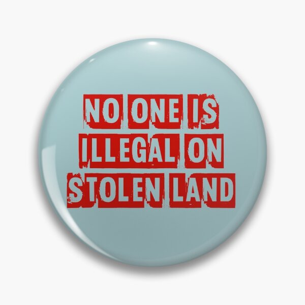 Item preview, Copy of No one is illegal on stolen land (eroded block text) designed and sold by quinnhopp.