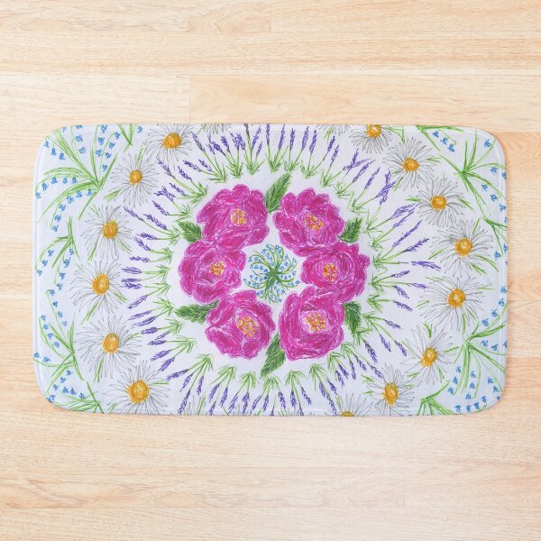 Artikelvorschau, Blumenmandala entworfen und verkauft von LymphomaLass.