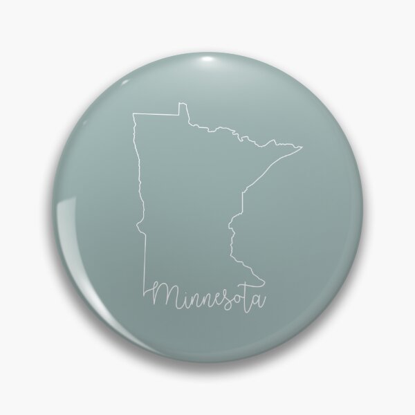 Item preview, Minnesota Cursive State Outline designed and sold by GreatLakesLocal.