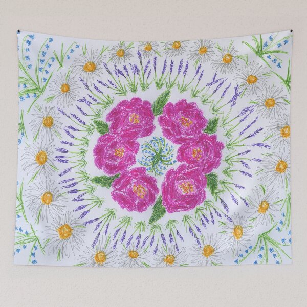 Item preview, Floral Mandala designed and sold by LymphomaLass.