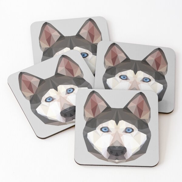 Item preview, Dog Husky - Polygonal Art - D3 designed and sold by MVG designs.