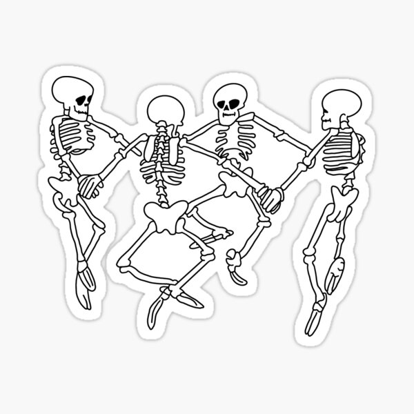 Item preview, Dancing Skeleton designed and sold by Nicoletta Gagliano.