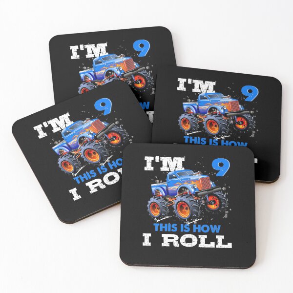 Item preview, I'm 9 This is How I Roll Monster Truck, Funny Kids 9 Year Old Birthday Party Gift designed and sold by PrintOfi.