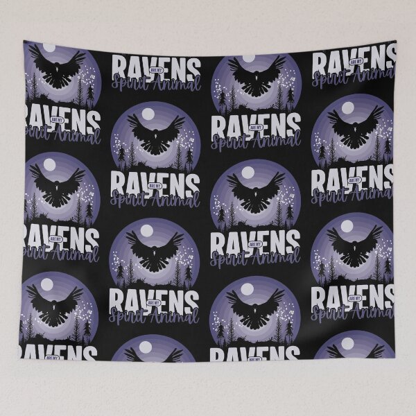 Item preview, Ravens Are My Spirit Animal Mystical Halloween Meme designed and sold by GravitiTees.