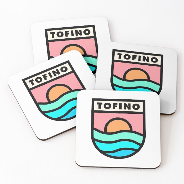Item preview, Tofino Retro Badge Black Lines designed and sold by modeoftravel.