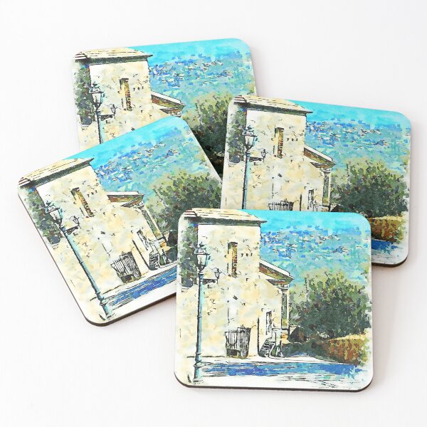Item preview, Glimpse with buildings and landscape designed and sold by Giuseppe Cocco.