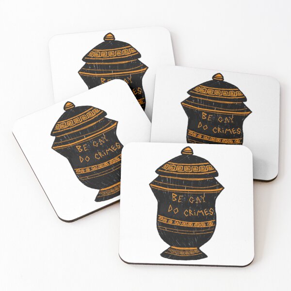 Item preview, Ancient Greek Vase “Be Gay, Do Crimes” Archaeology Meme designed and sold by CuteClassics.