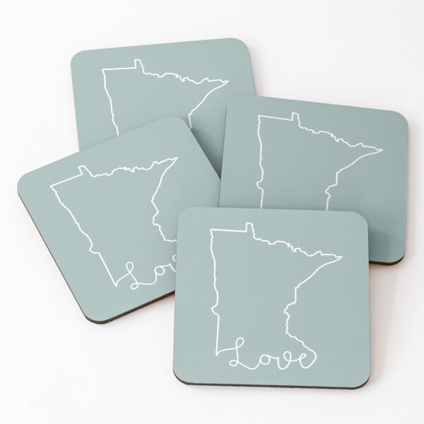 Item preview, Minnesota Cursive Love Home State Outline designed and sold by GreatLakesLocal.