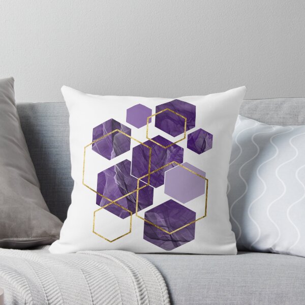 Item preview, Purple Hexagonal Modern designed and sold by Shapes-Mania.