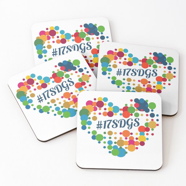 Item preview, Colourful Heart Dot Design - Loving 17SDGs  designed and sold by greatnorris.