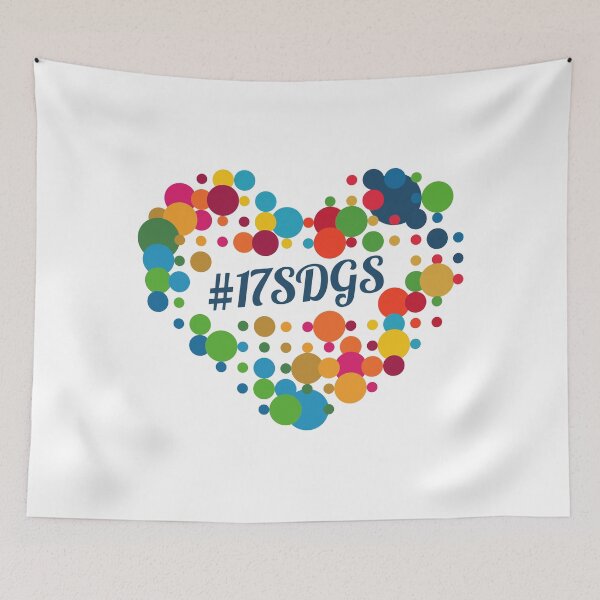 Item preview, Colourful Heart Dot Design - Loving 17SDGs  designed and sold by greatnorris.