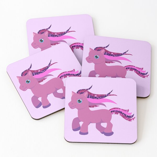 Item preview, glitter print purple pony designed and sold by Gossip Rag.