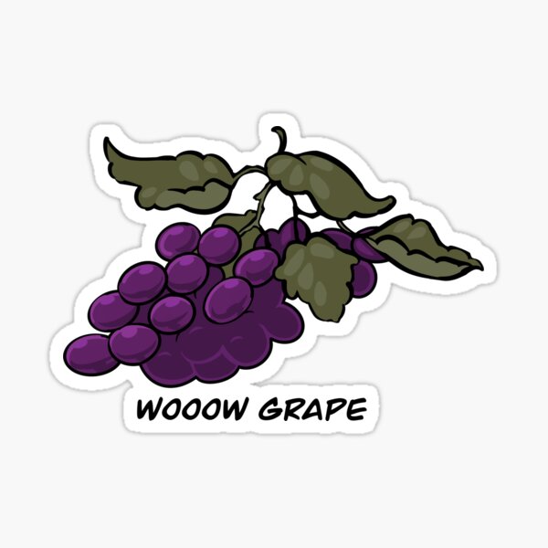 Wow Grape Sticker
