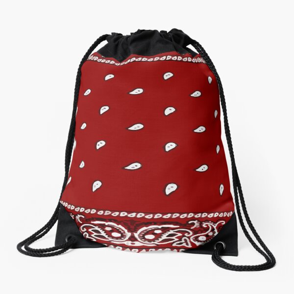 red bandana backpack