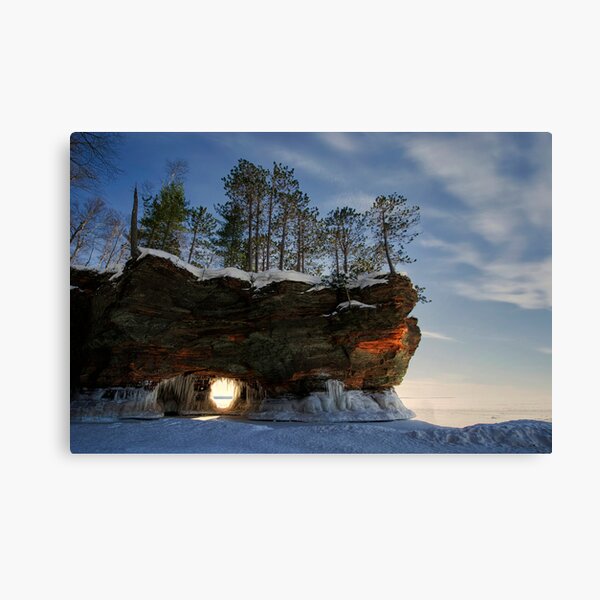 Frozen Keyhole, Apostle Islands,WI Canvas Print