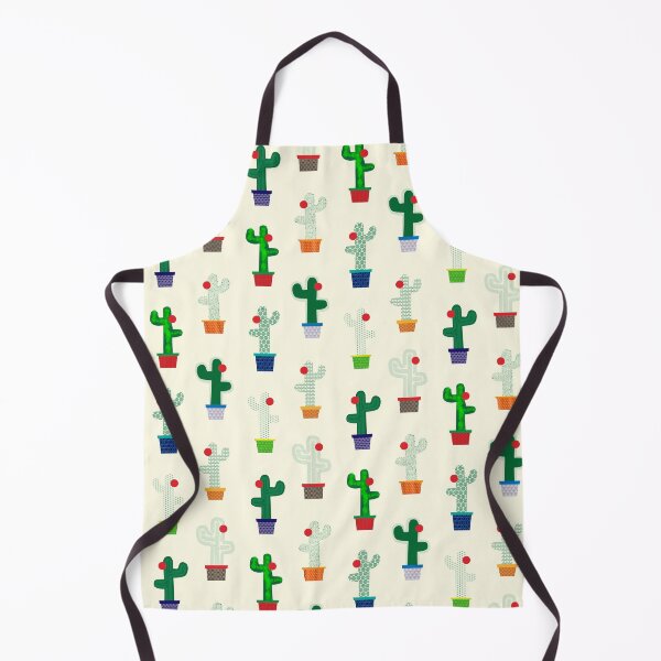 Item preview, Group of cactus with flowers in cute pots on light yellow background designed and sold by marufemia.