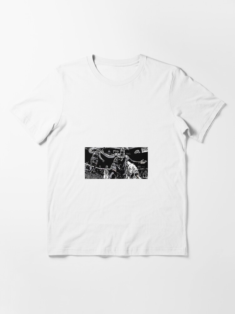 Lebron James Dwayne Wade Lakers Heat NBA Cotton Custom Streetwear T-Shirt  Men 