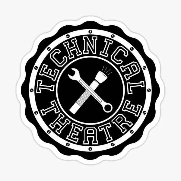 Technical Theatre Logo - Black Sticker