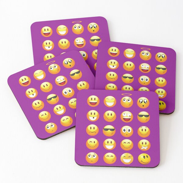 Item preview, purple emojis designed and sold by Gossip Rag.
