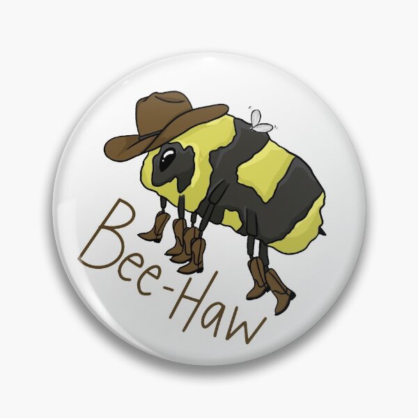 Item preview, BeeHaw Cowboy Bee Pun designed and sold by Charcharleyb.