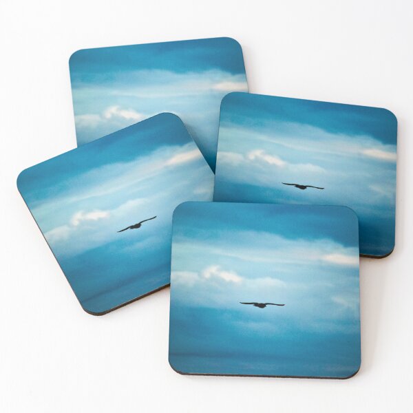 Item preview, Solitary Seagull Flying Clouds Skyscape designed and sold by Anna Lemos.