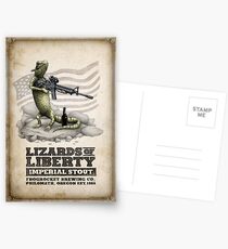 Lizards of Liberty Imperial Stout Postcards