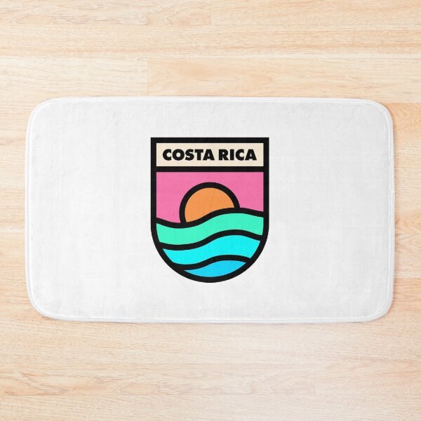 Item preview, Costa Rica Retro Badge Black Lines designed and sold by modeoftravel.